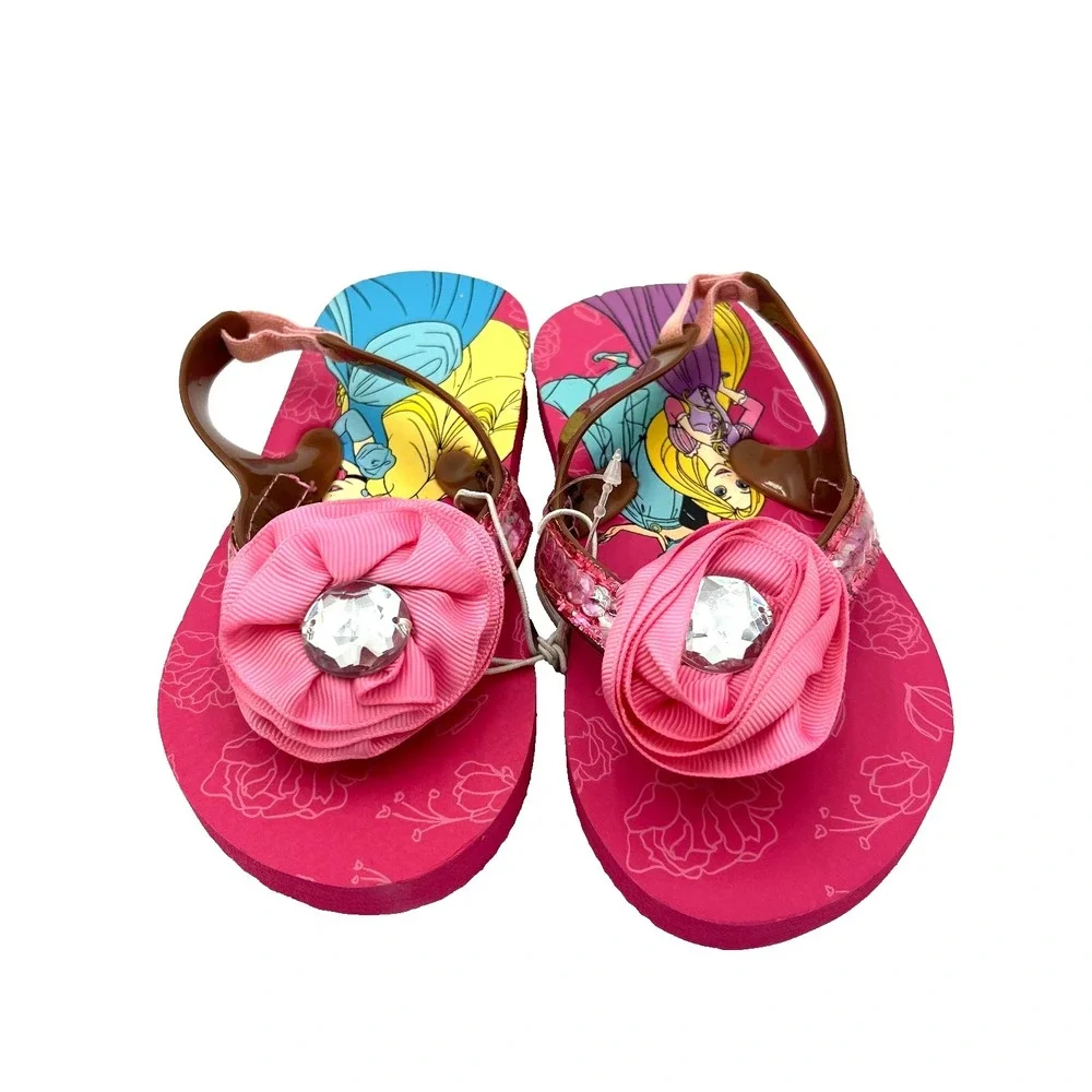 Disney Princess Flip‎ Flop Sandal Pink Size 7/8 New